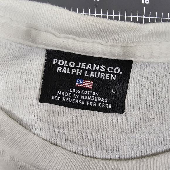 Vintage Polo Jeans Co Tshirt Large 90s Preppy Retro Ralph Grunge Streetwear Y2K - Picture 4 of 14